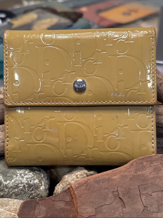 Dior Handbags - Dior Leather Wallet - Pale Mustard Yellow